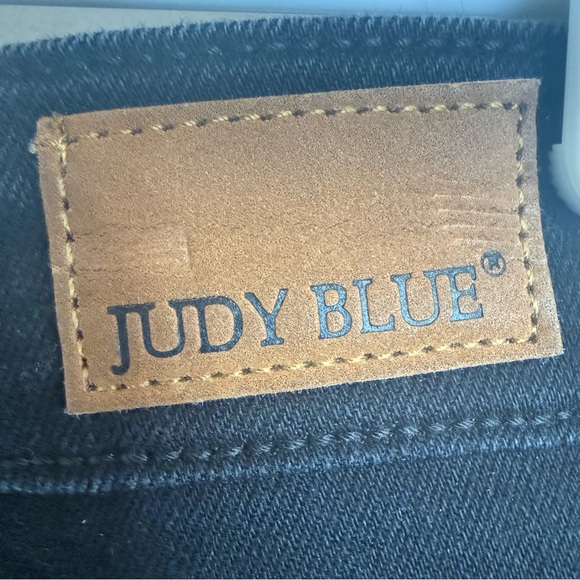 Judy Blue Black Distressed Boyfriend Fit Jeans Women's 15/32 - Picture 11 of 11